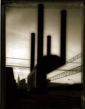 Tom Baril, Smoke Stacks (382) - proofone from 'New York' a portfolio of ten photogravures