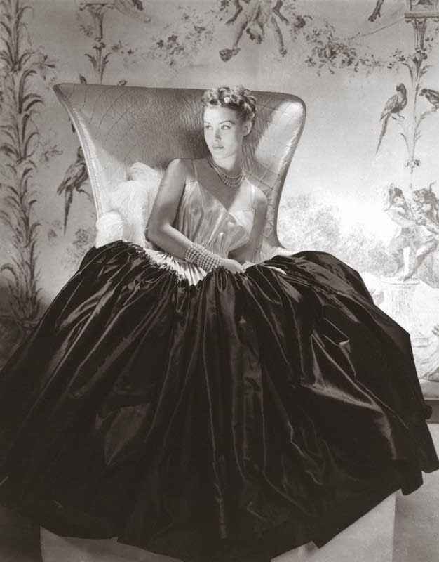 Horst P. Horst, Alix Satin Dress, New York, 1938