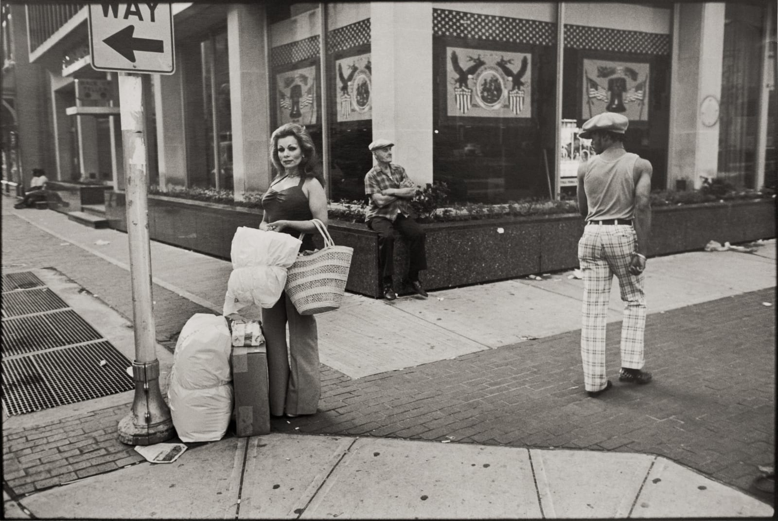 Paul Ickovic, July 4, Philadelphia, Pennsylvania (Woman Carrying Packages), 1984
