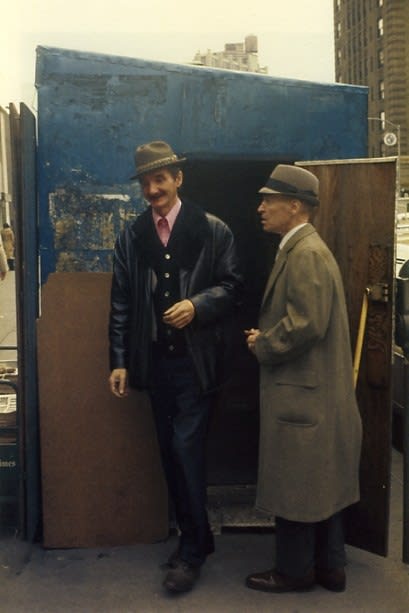Helen Levitt, Untitled, New York (two men with hats), 1976