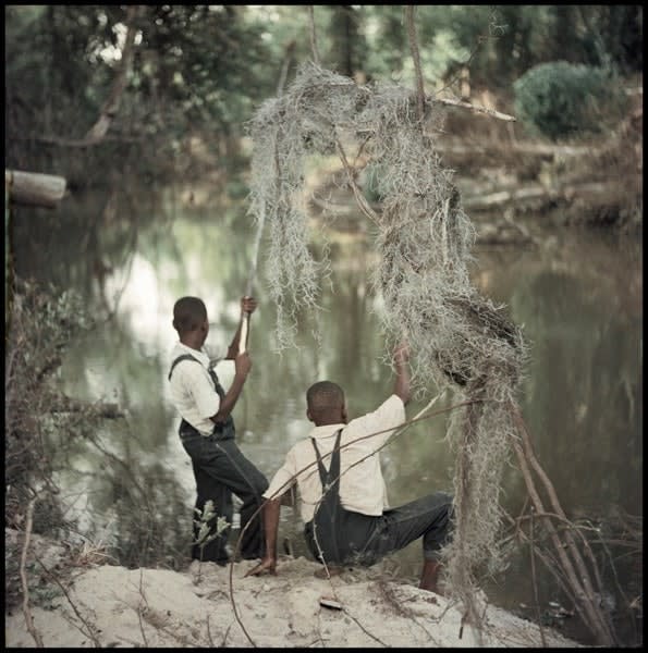 Gordon Parks, Untitled, Shady Grove, Alabama (Boys Fishing 37.048), 1956