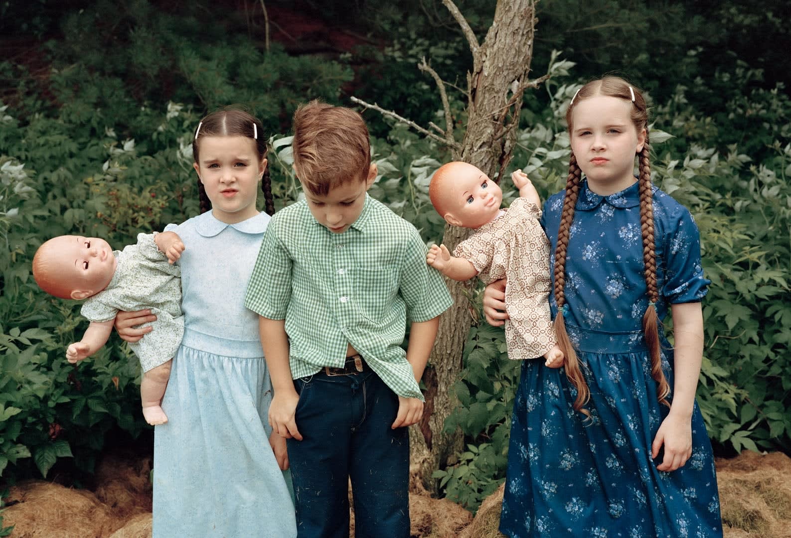 Sheron Rupp, Mennonite Children, Wolcott, Vermont, 1990