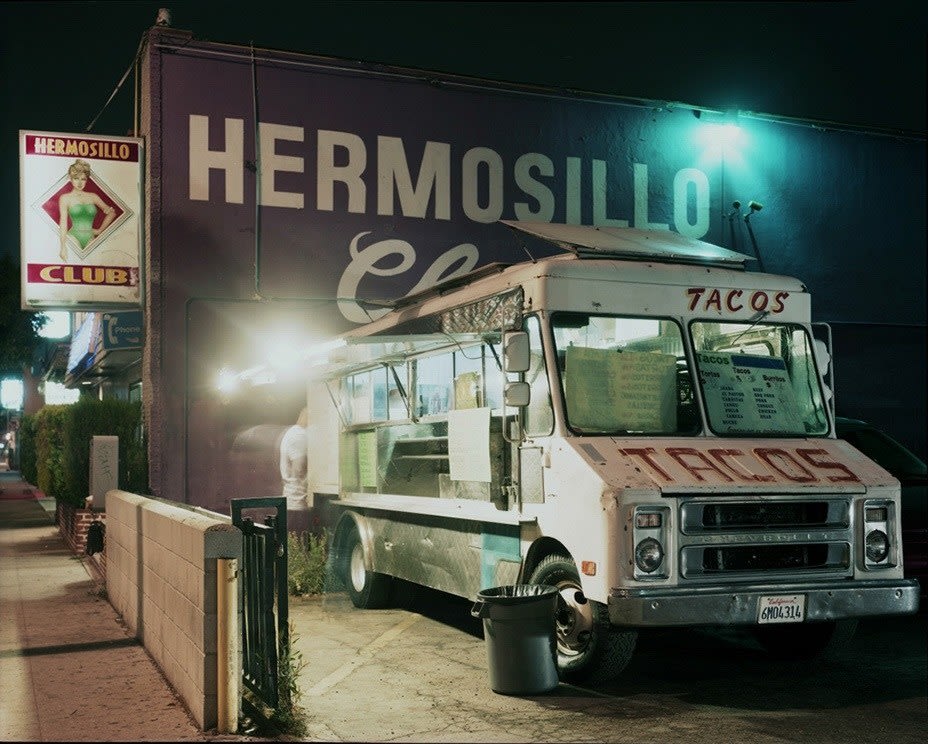 Jim Dow, Taco Truck Outside a Club, Highland Park, Los Angeles, CA, 2009