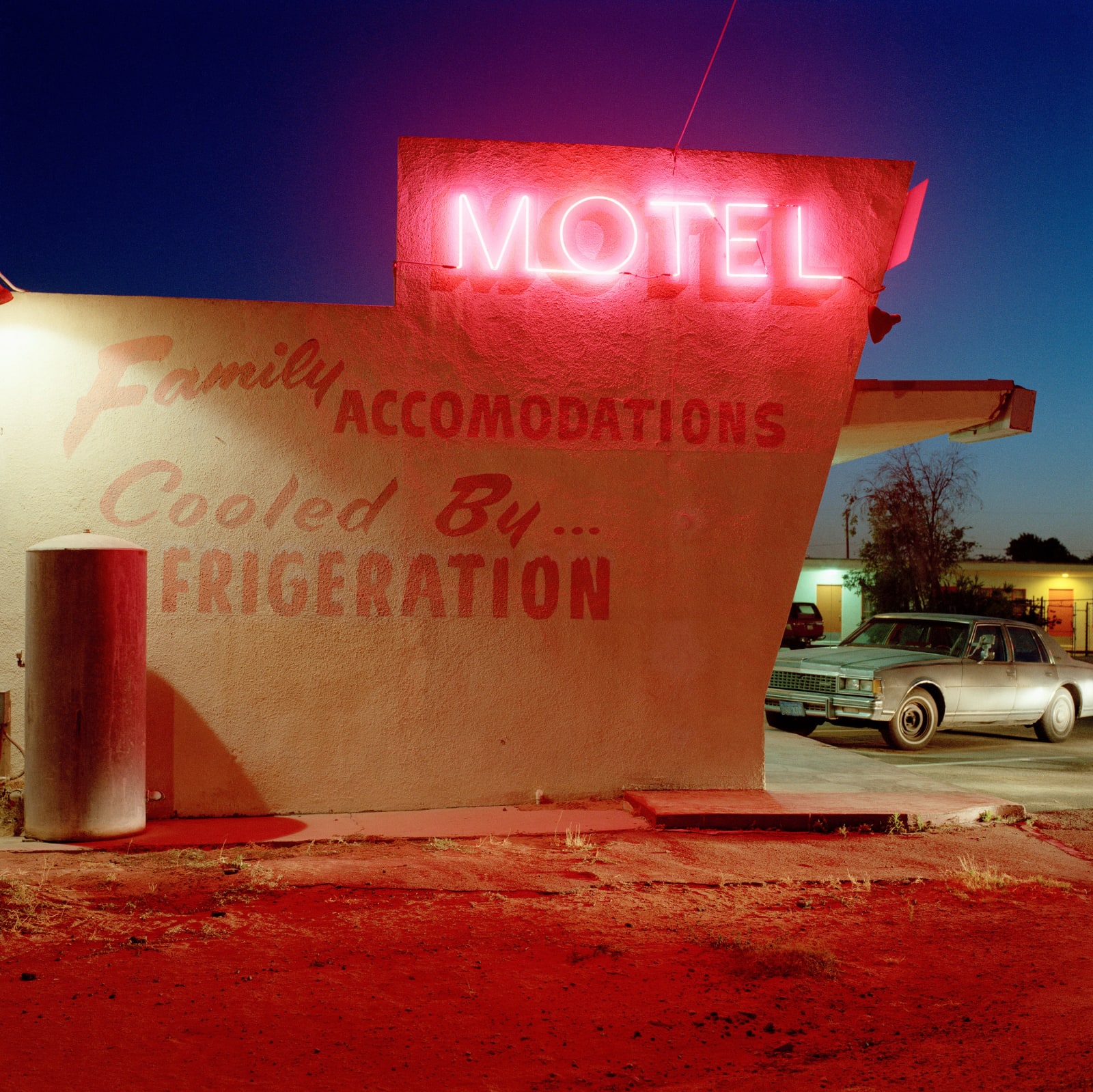 Jeff Brouws, Motel Drive, Fresno, California, 1991