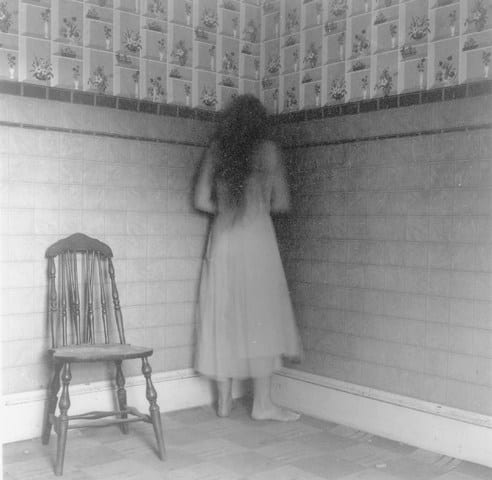 Francesca Woodman, Self-Portrait with chair, 1977-78