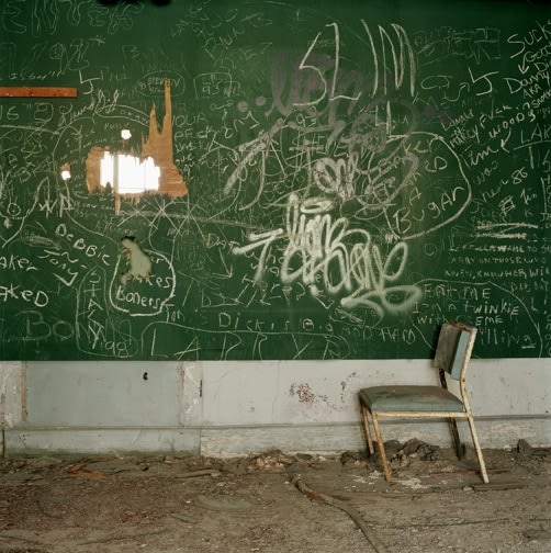 Wendy Burton, Chair/Graffiti, Buffalo, NY, 2002