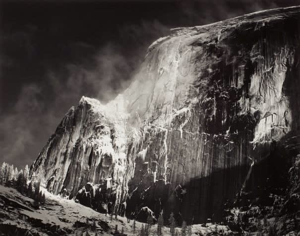 Ansel Adams, Half Dome Blowing Snow, Yosemite National Park, CA, 1955/1976