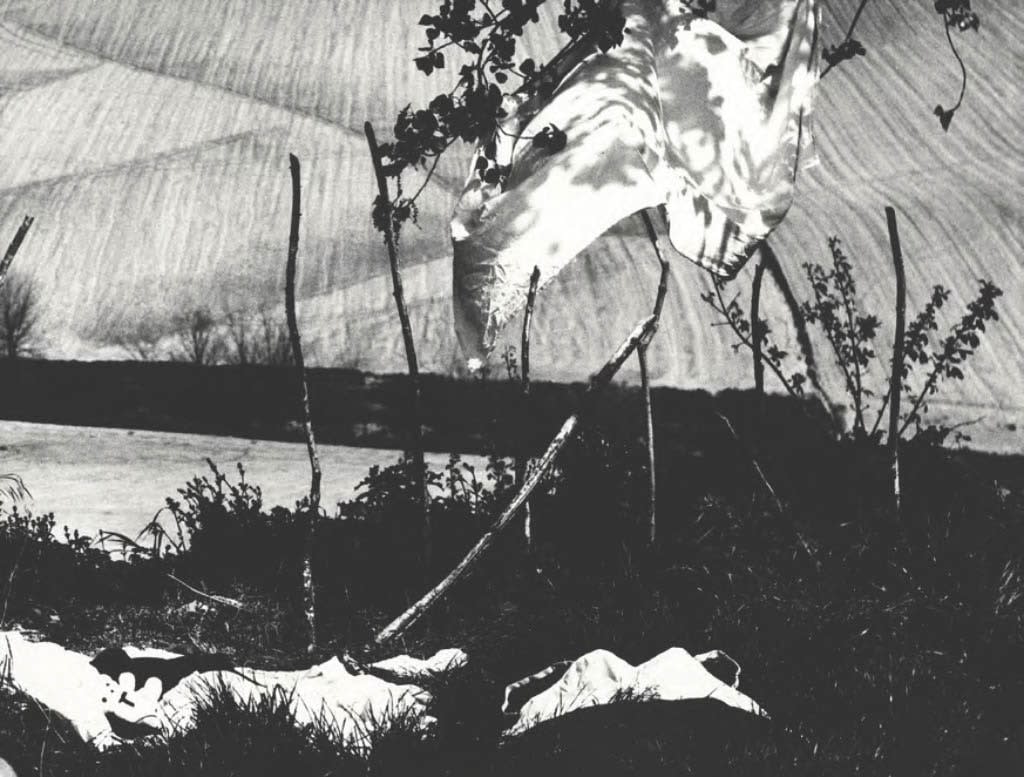 Mario Giacomelli, Paesaggio, tarp in wind