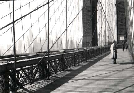 Todd Webb, On The Brooklyn Bridge (57NY46-47) 1946 NY, 1946