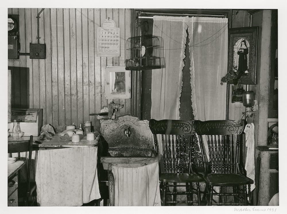Walker Evans, New York City Tenement Kitchen, 1931