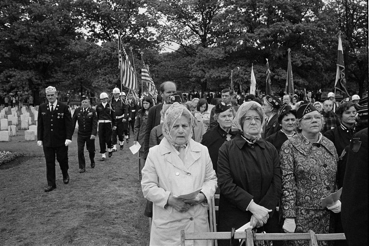 Constantine Manos, American Legion Memorial Day Services, Mattapan, Boston, Massachusetts, 1976
