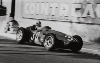 Jesse Alexander, Jean Behra in Maserati 250F, Grand Prix of Monaco, 1956