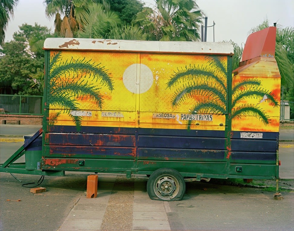 Jim Dow, Carrito Decorated with Palm Trees, Costanera, Parana, Entre Rios Province, Argentina, 2012