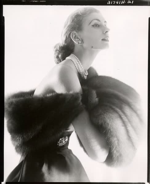 Horst P. Horst, Suzy Parker, Fur Series for Vogue, 1949
