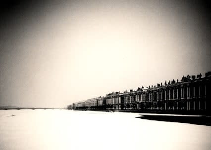 Michael Kenna, Hermitage and Frozen Neva, St. Petersburg, Russia, 1999