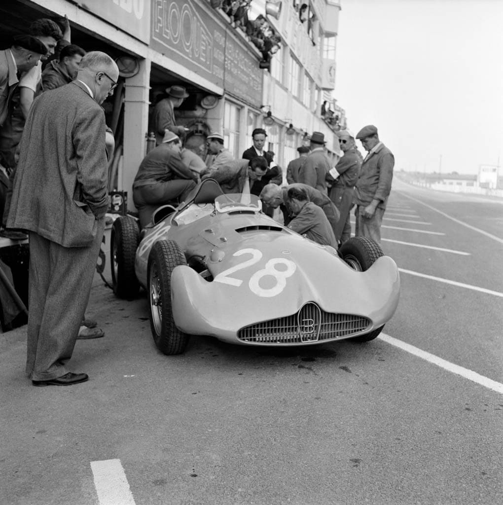 Jesse Alexander, Bugatti Type 251, French Grand Prix, Reims-Gueux, Reims, France, 1956