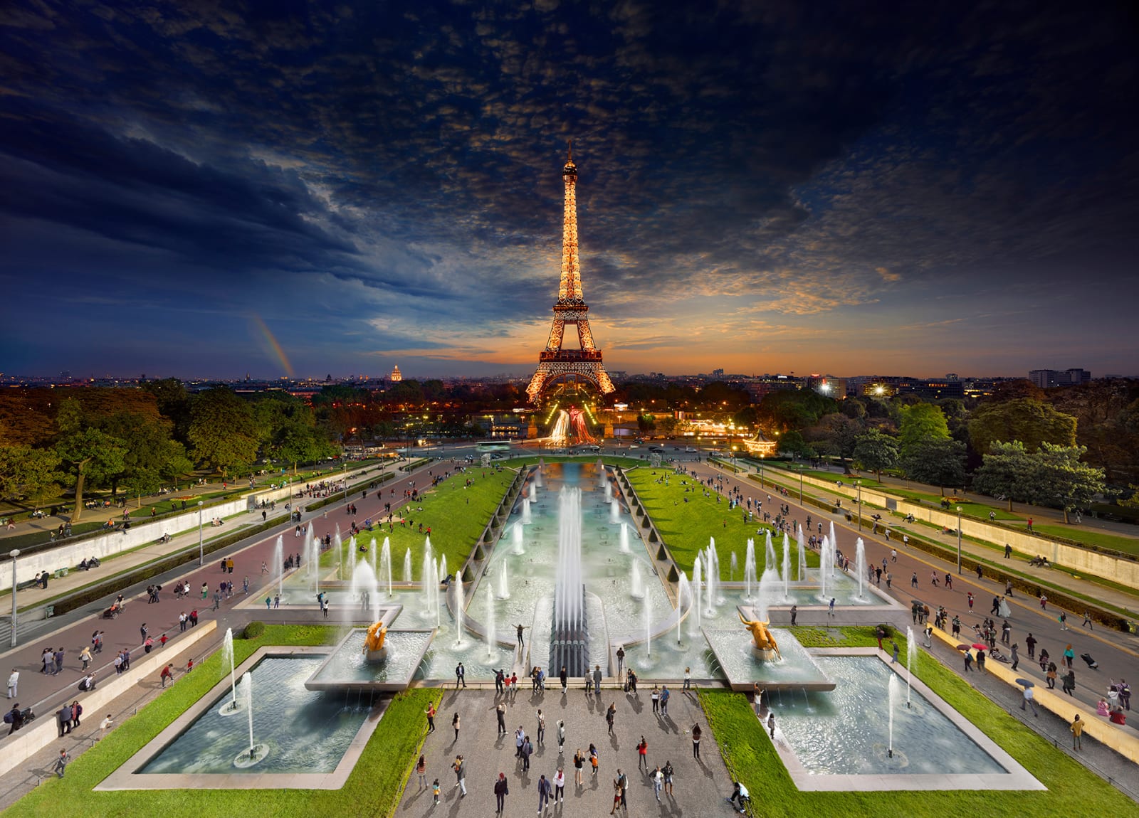 Stephen Wilkes, Eiffel Tower, Paris, Day to Night™, 2013