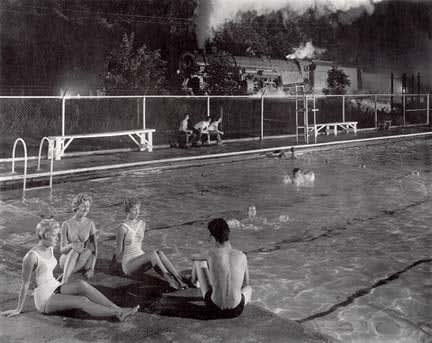 O. Winston Link, Swimming Pool at Welch, West Virginia (NW 1963), 1958