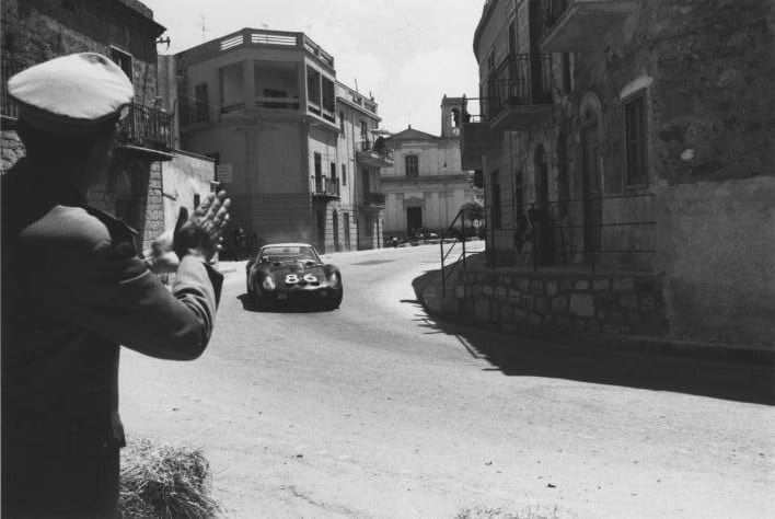 Jesse Alexander, Ferrari GTO in the Targa Florio, Sicily, Italy, 1962
