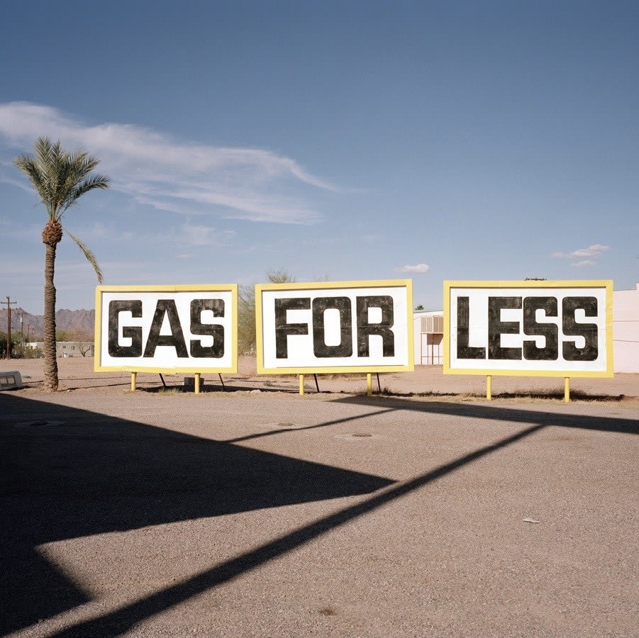 Jeff Brouws, Gas for Less, Route 54, Corona, New Mexico, 2000