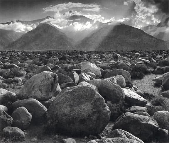 Ansel Adams, Mt. Williamson, Sierra Nevada from Manazar, CA., 1944