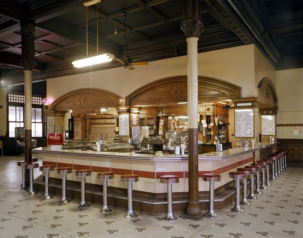 Jim Dow, Lunch Counter at Union Depot Railroad Station, Pueblo, CO, 1981