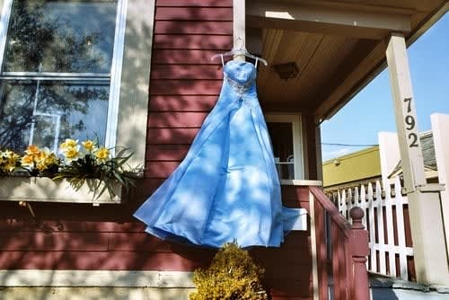 Rebecca Norris Webb, South Wedge (Blue Secondhand Prom Dress), Rochester, New York, 2012