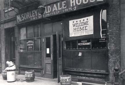Todd Webb, Welcome Home McSorley's Boys-New York 57NY46-9, 1946