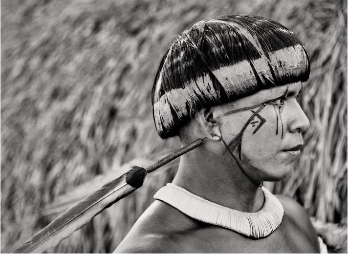 Sebastião Salgado, Yaukuma, young Waurá warrior, Xingu Indigenous Territory, 2005