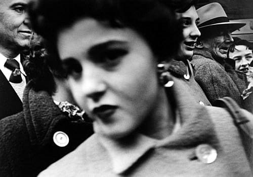 William Klein, Big Face in Crowd, New York, 1955