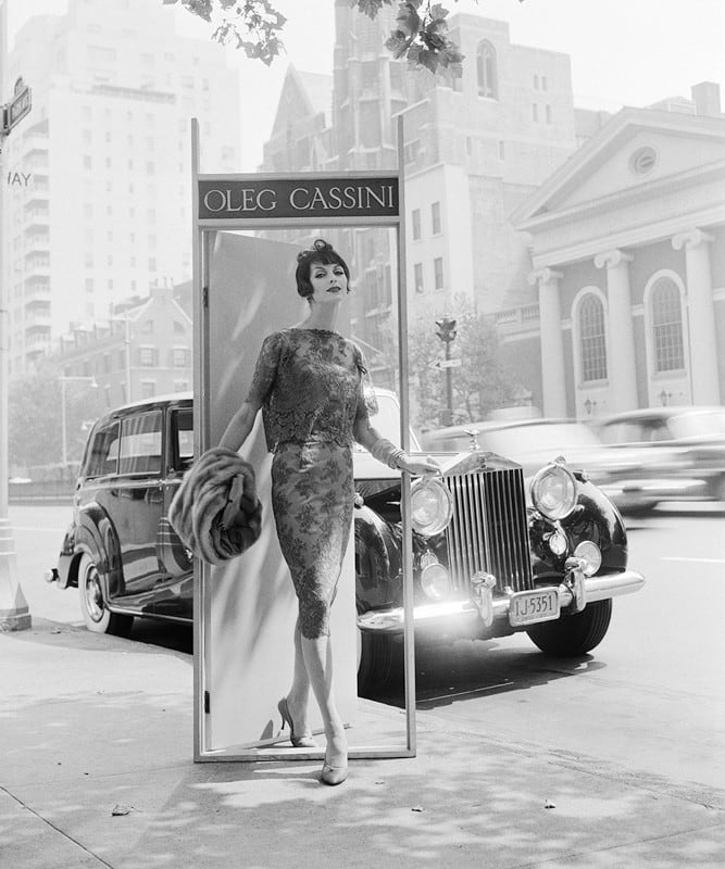 WIlliam Helburn, Oleg Cassini (Ann St. Marie), Park Avenue, New York City, New York, 1958