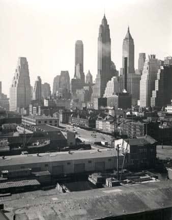 Todd Webb, Madison NY, Lower Manhattan from Brooklyn Bridge - New York, 1946