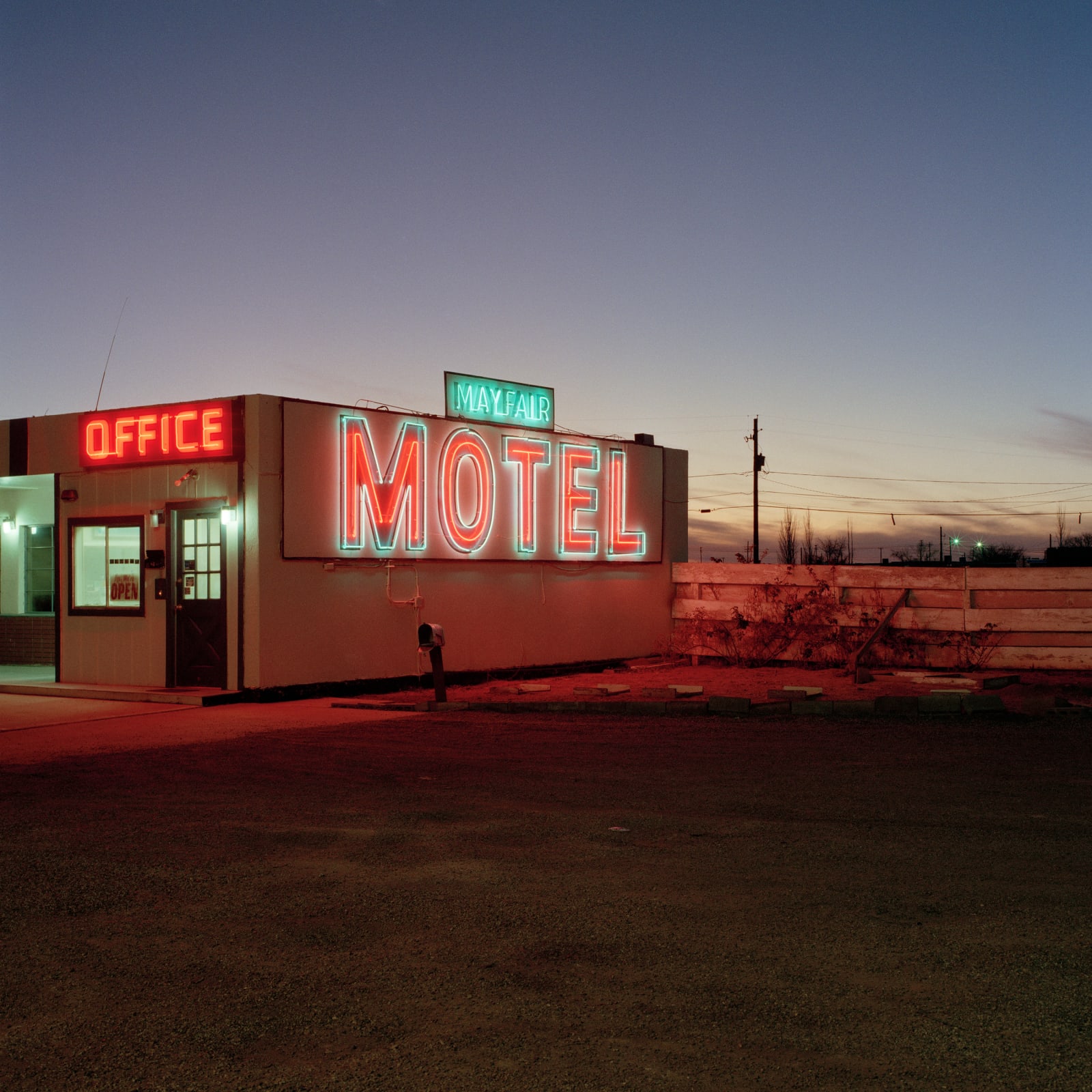 Jeff Brouws, Motel, Winslow, Arizona, 1990
