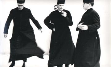 Mario Giacomelli, Pretini (3 priests, center one smoking), 1962-63