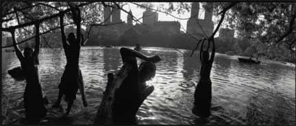 Bruce Davidson, Boys Swinging From the Trees at the Lake, 1992-95