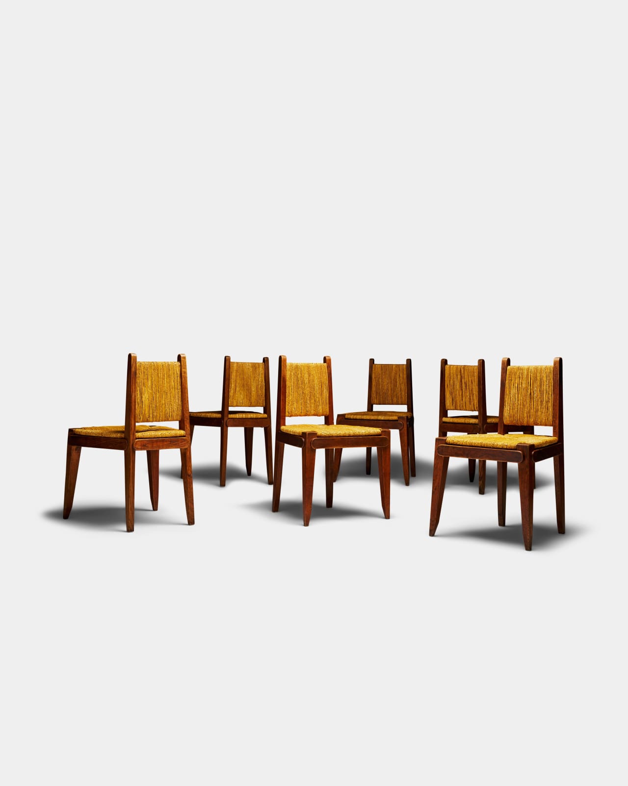 Victor Courtray, Set of Six Dining Chairs