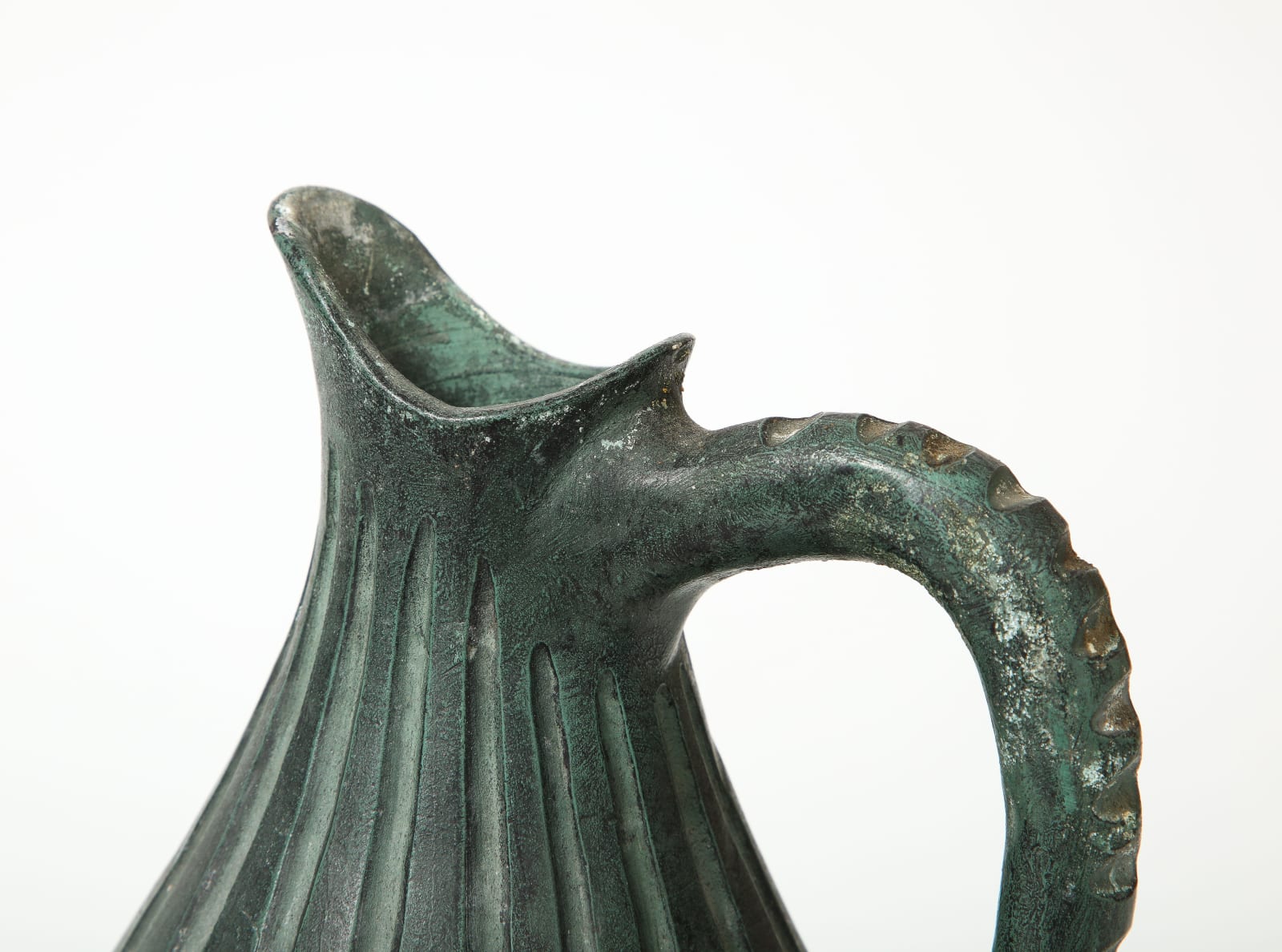 Green Ceramic Pitcher