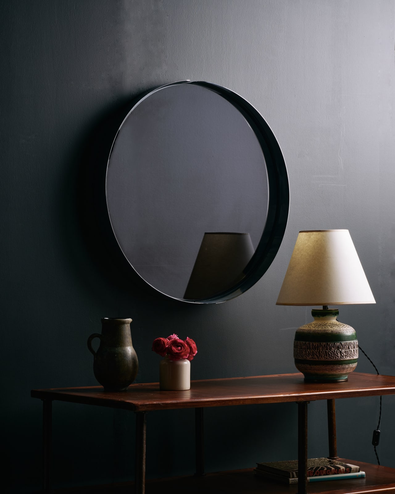 Patinated Steel Mirror