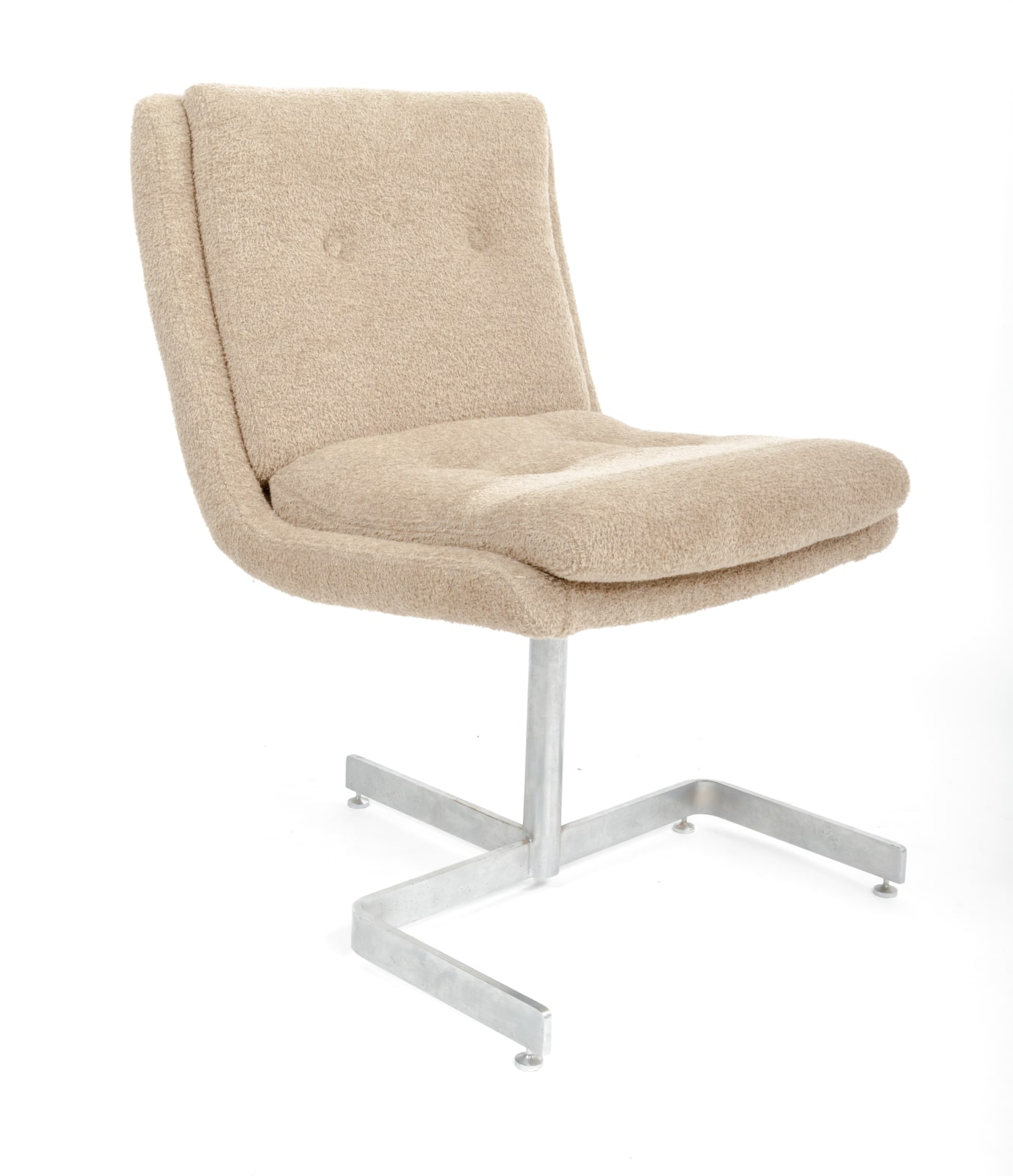 Raphael Raffel, Pair of Cream Boucle Lounge Chairs