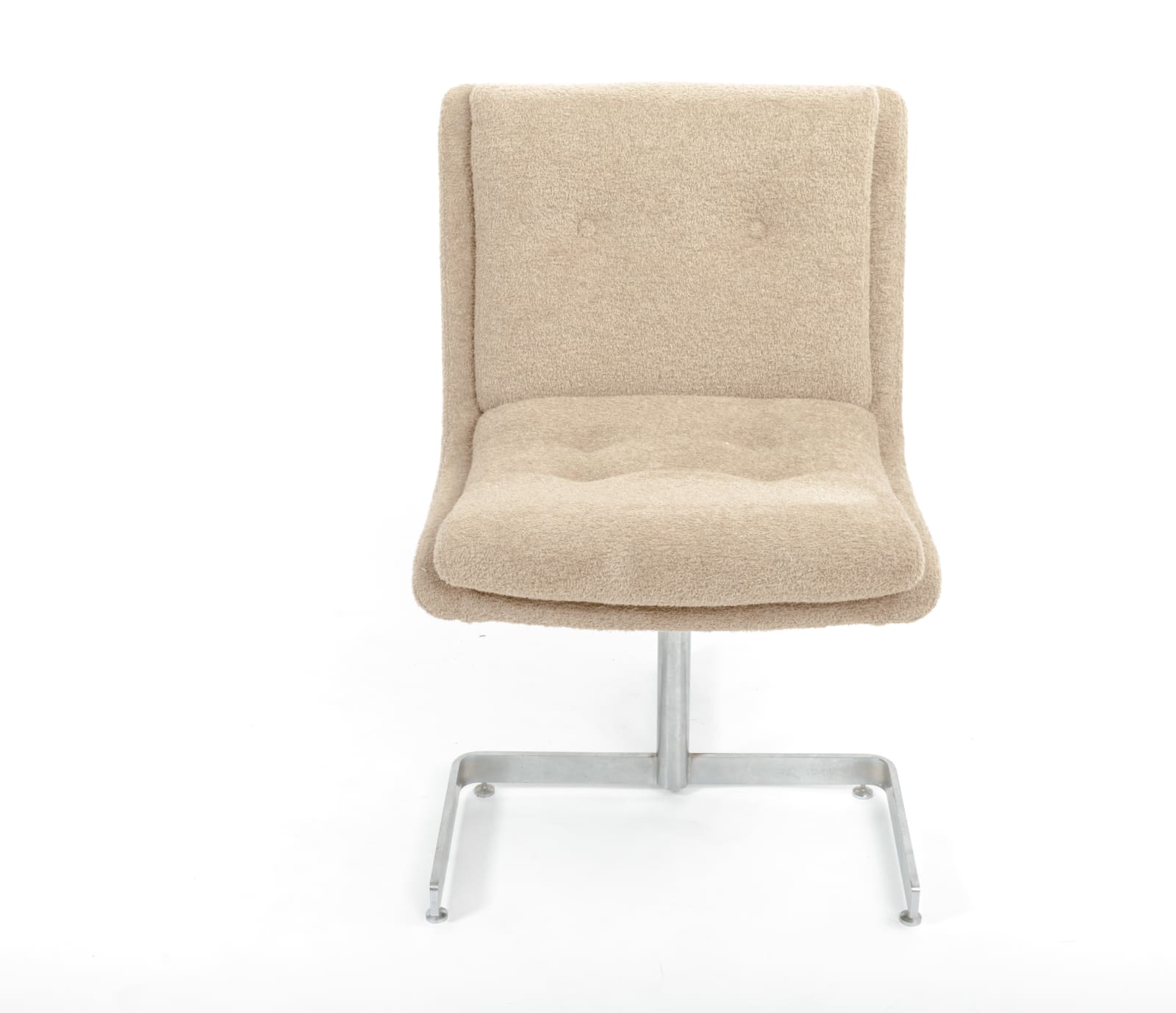 Raphael Raffel, Pair of Cream Boucle Lounge Chairs