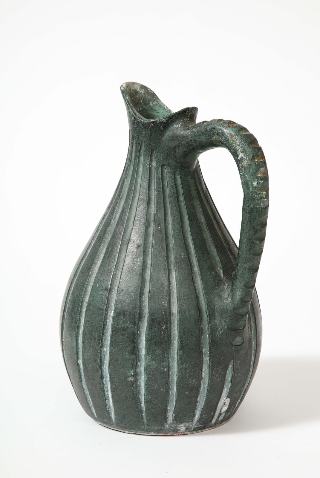 Green Ceramic Pitcher
