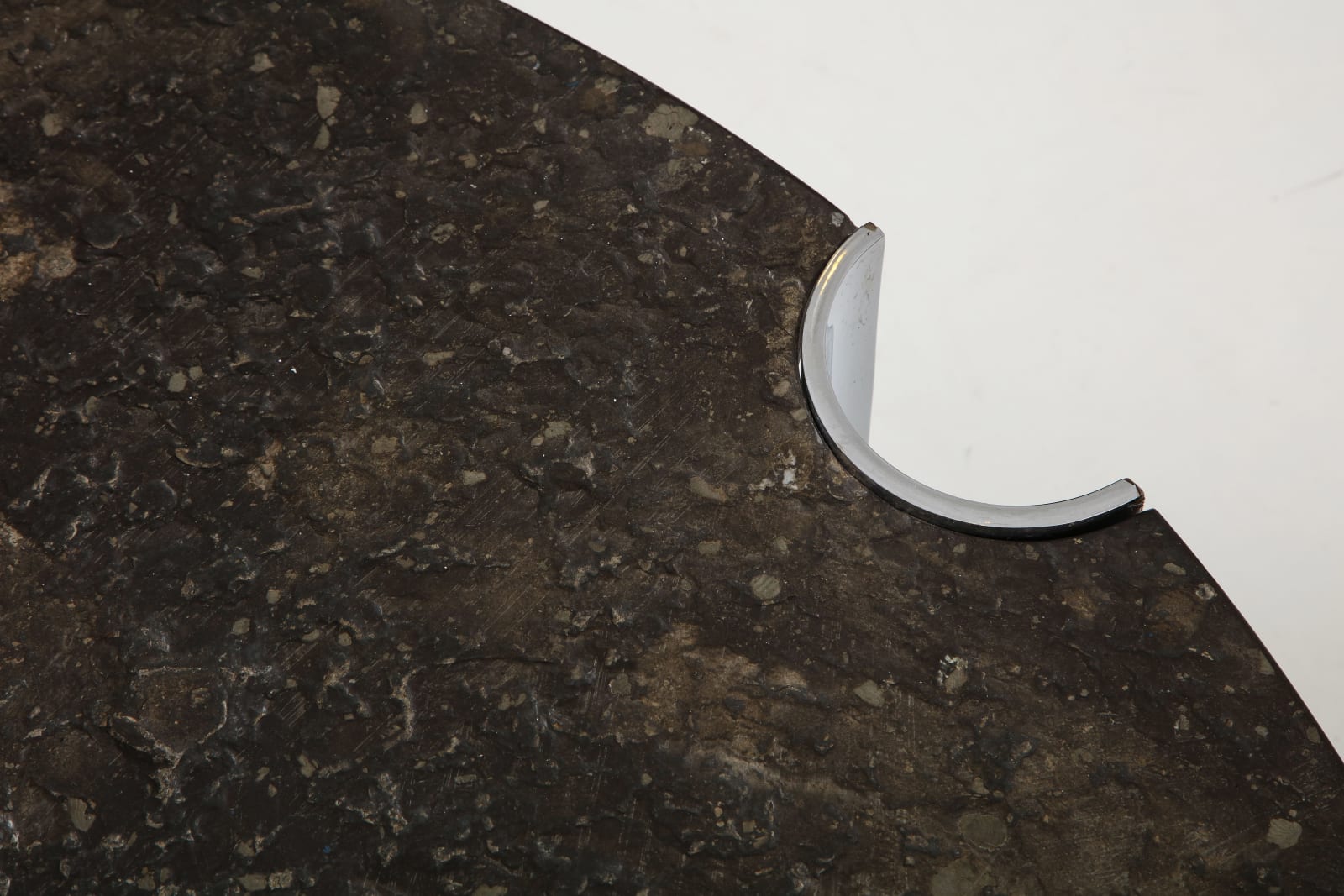 Mid-Century Coffee Table with Fossils