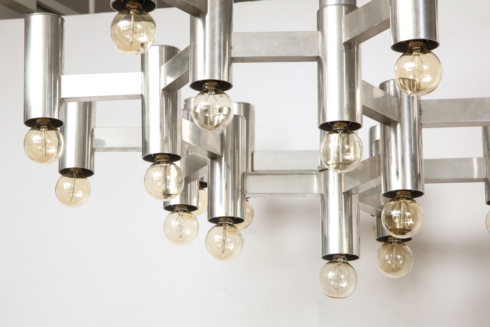 Sciolari, Stainless Steel Alveolus Chandelier