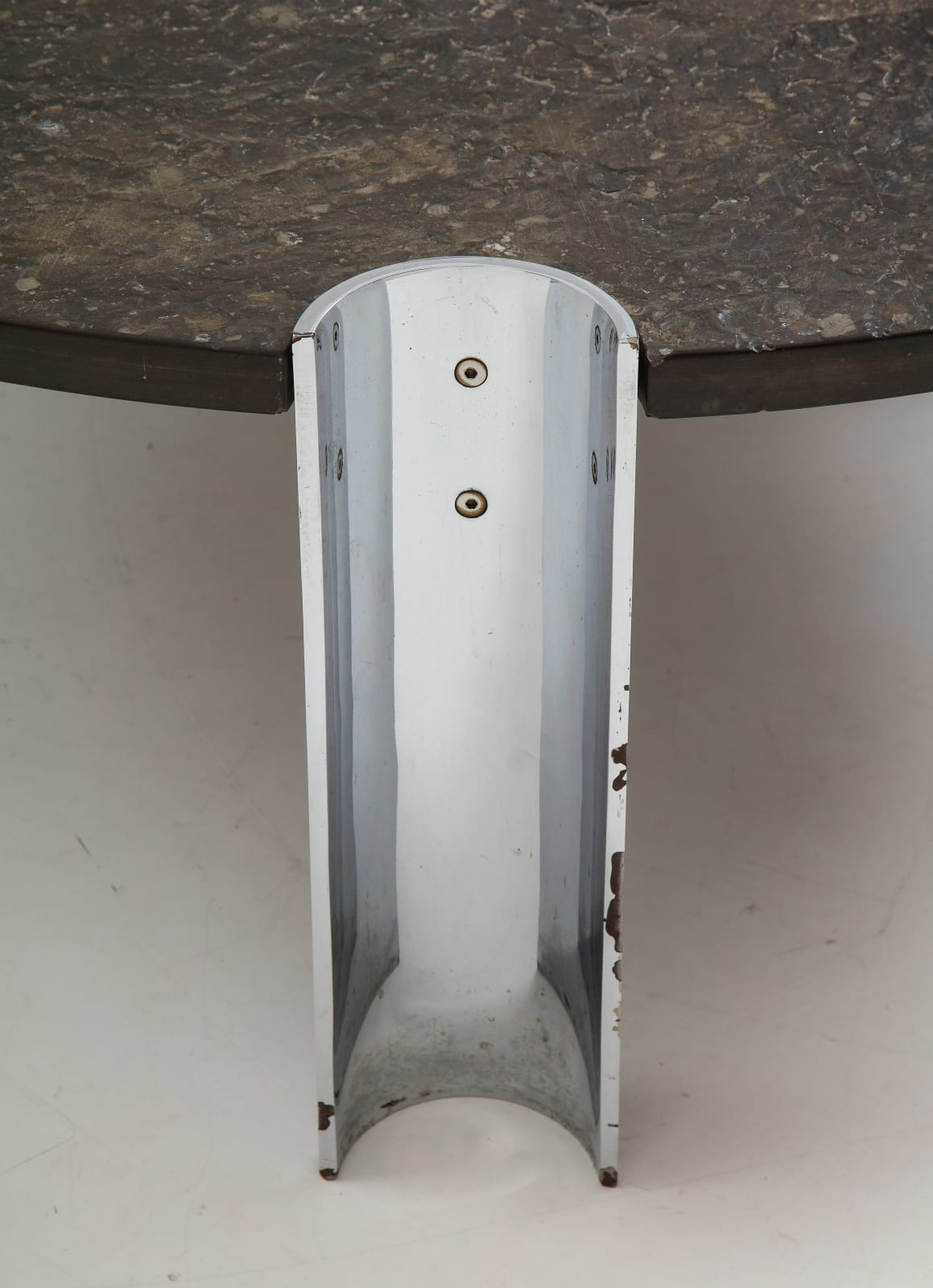 Mid-Century Coffee Table with Fossils