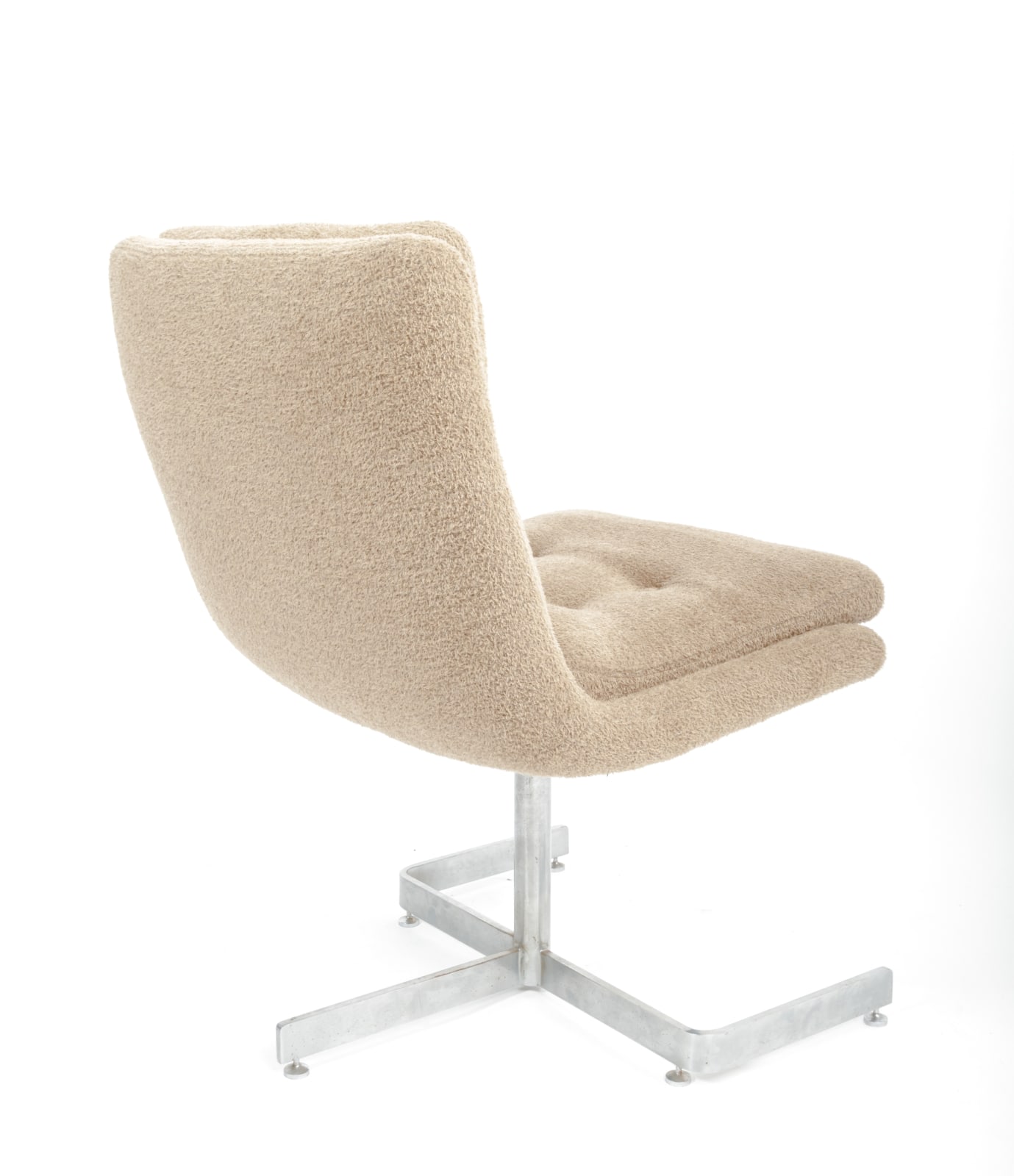 Raphael Raffel, Pair of Cream Boucle Lounge Chairs