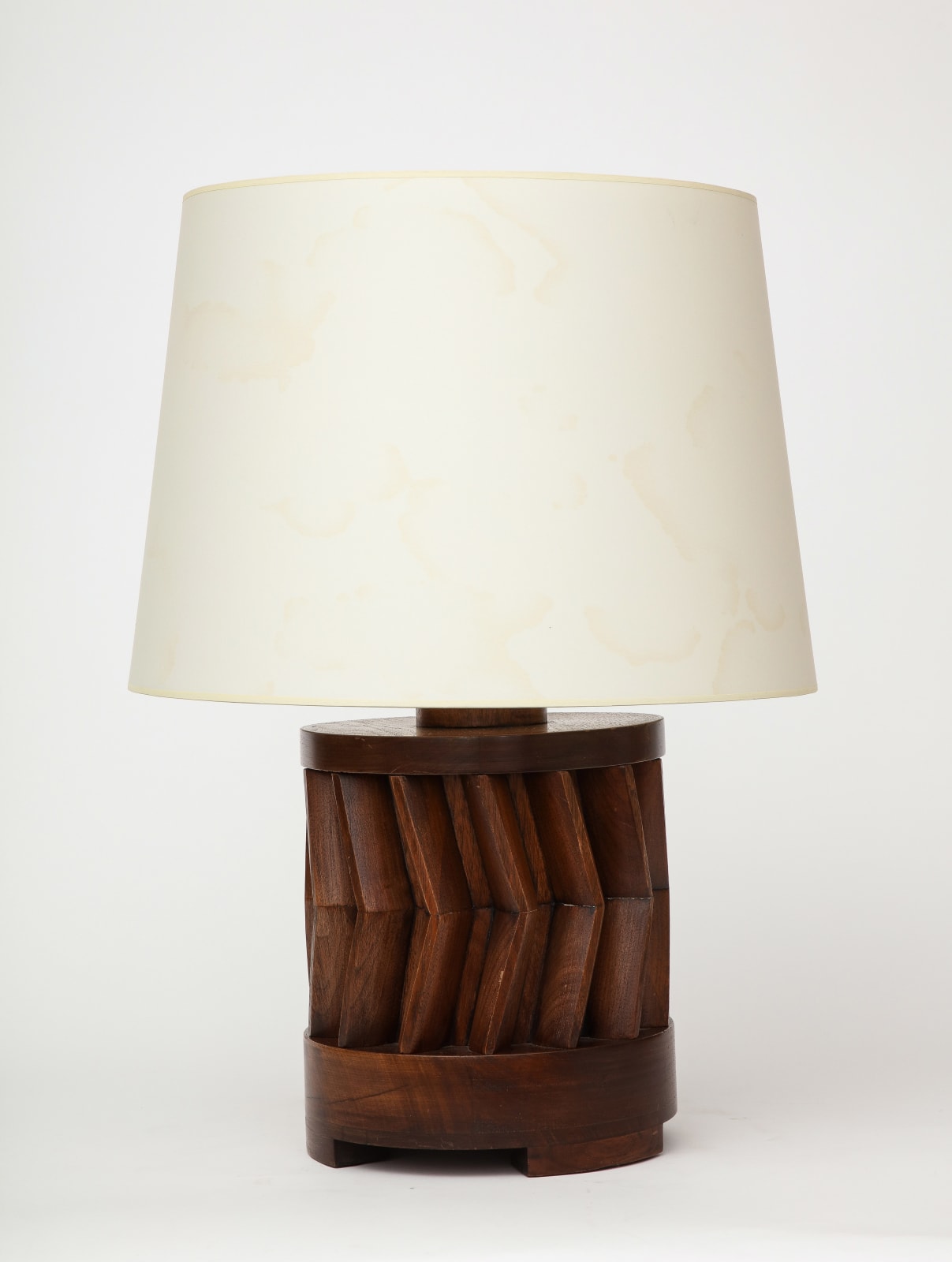 American Hand-Made Walnut Table Lamp
