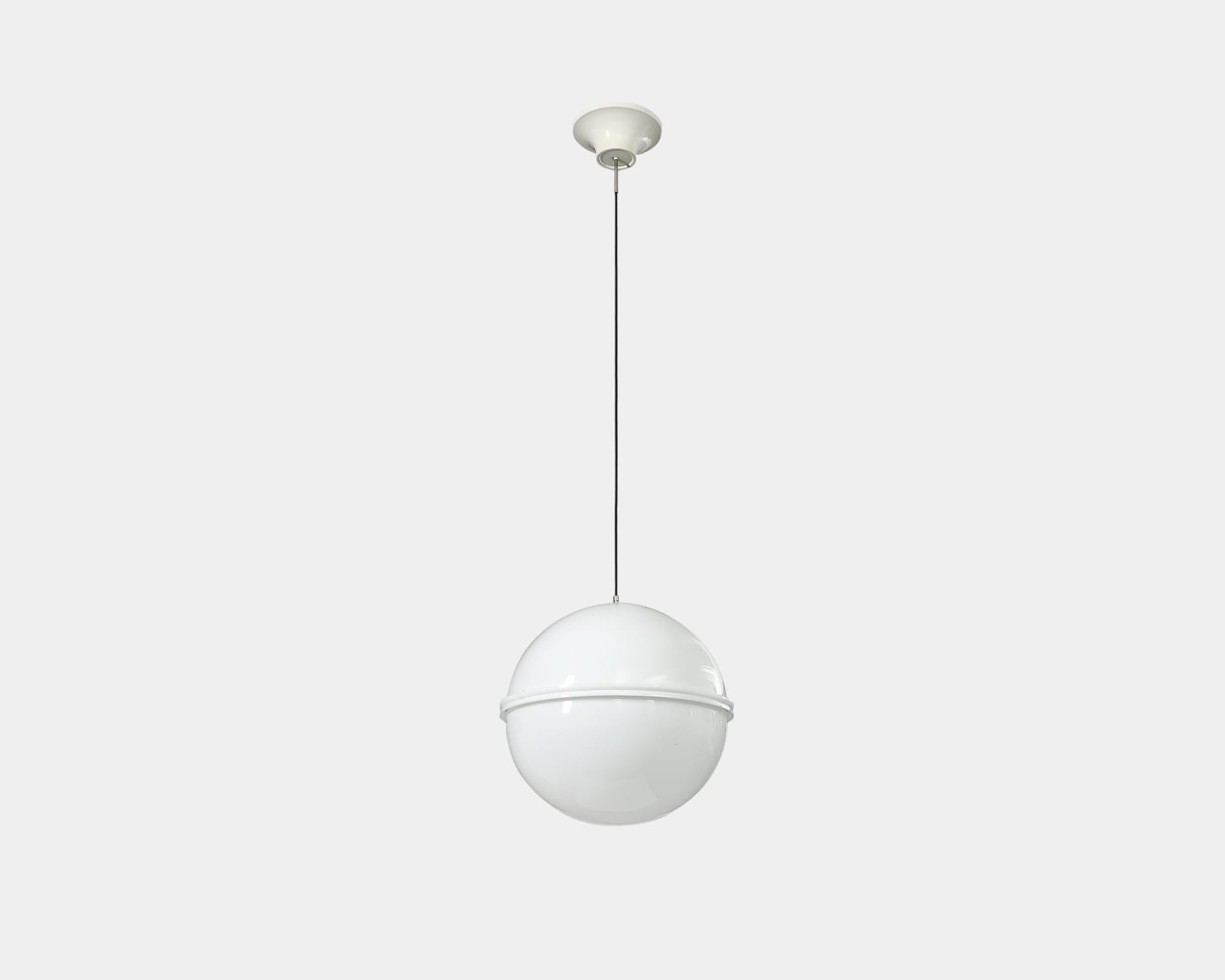 Kartell, White Spherical Pendants