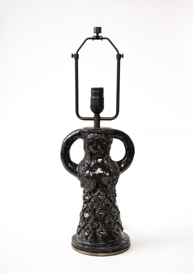 Paul Pouchol, Table Lamp in the Shape of a Woman