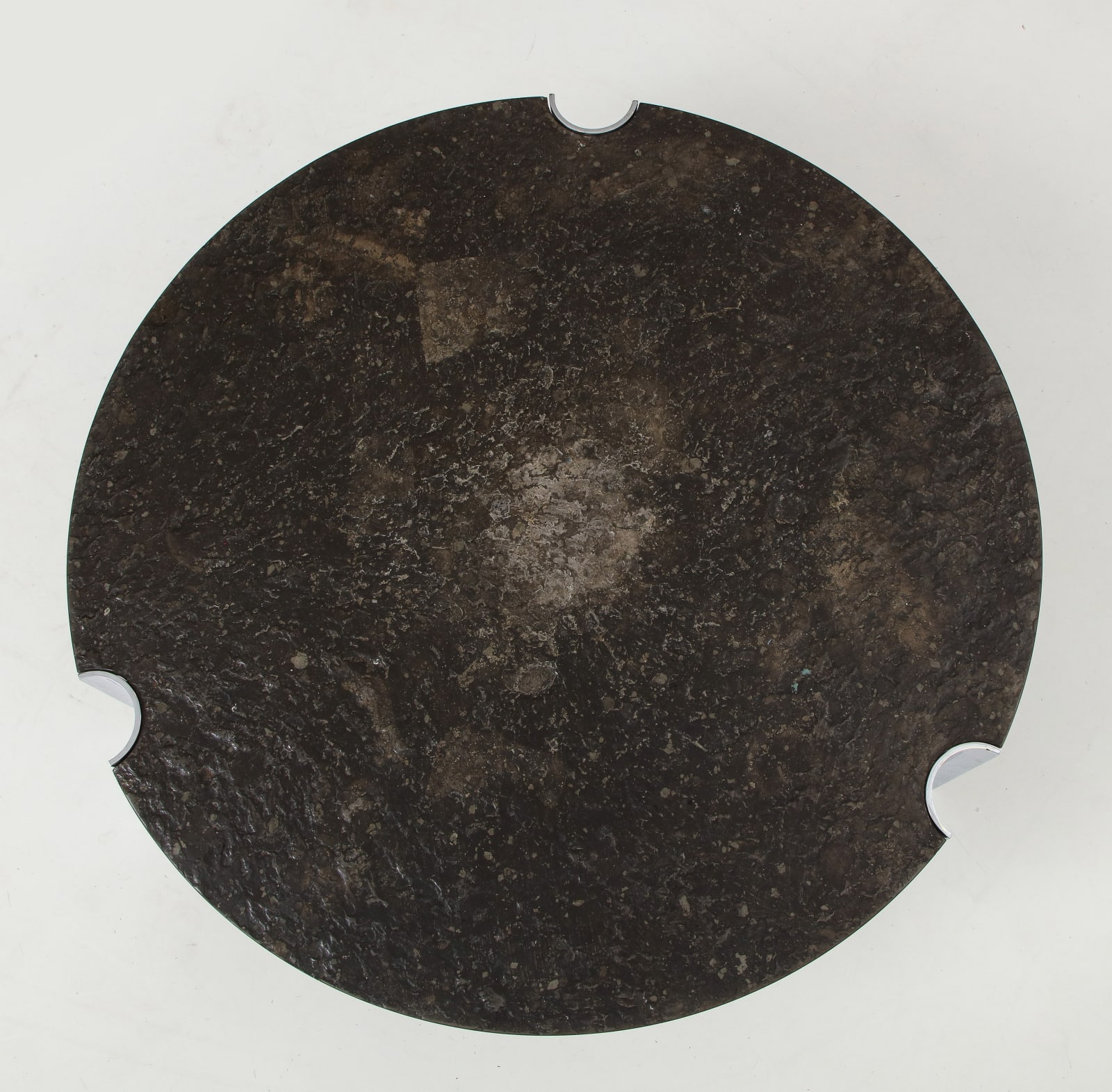 Mid-Century Coffee Table with Fossils