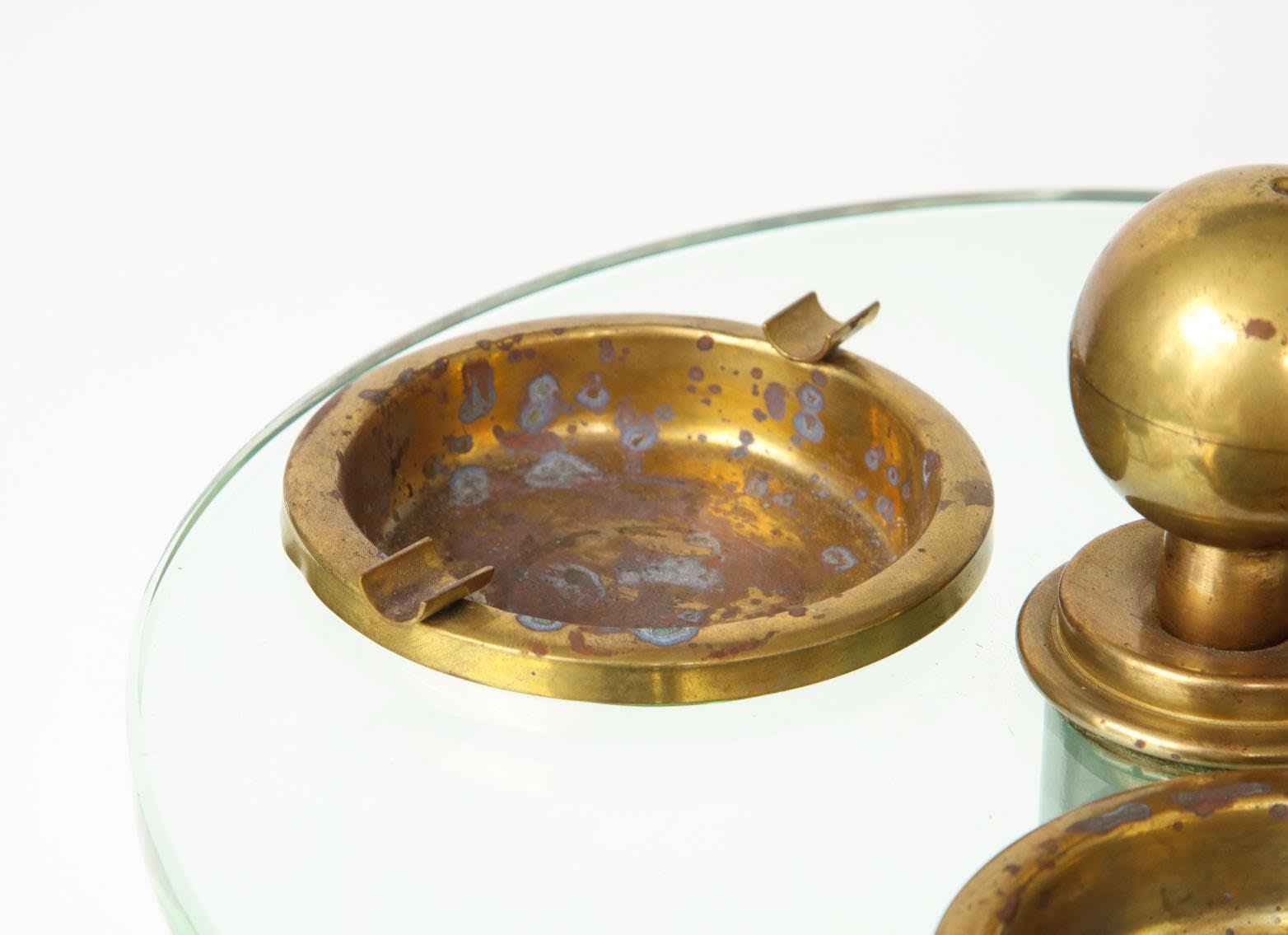 Vintage Fontana Arte Style Ashtray Table